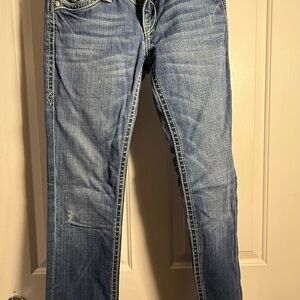 Rock Revival Blue Straight Leg Jeans 27